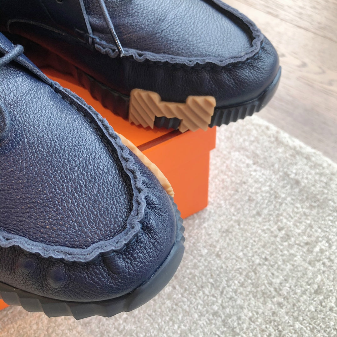 HM Men's Increase Sneaker Navy Blue Cowhide 204373