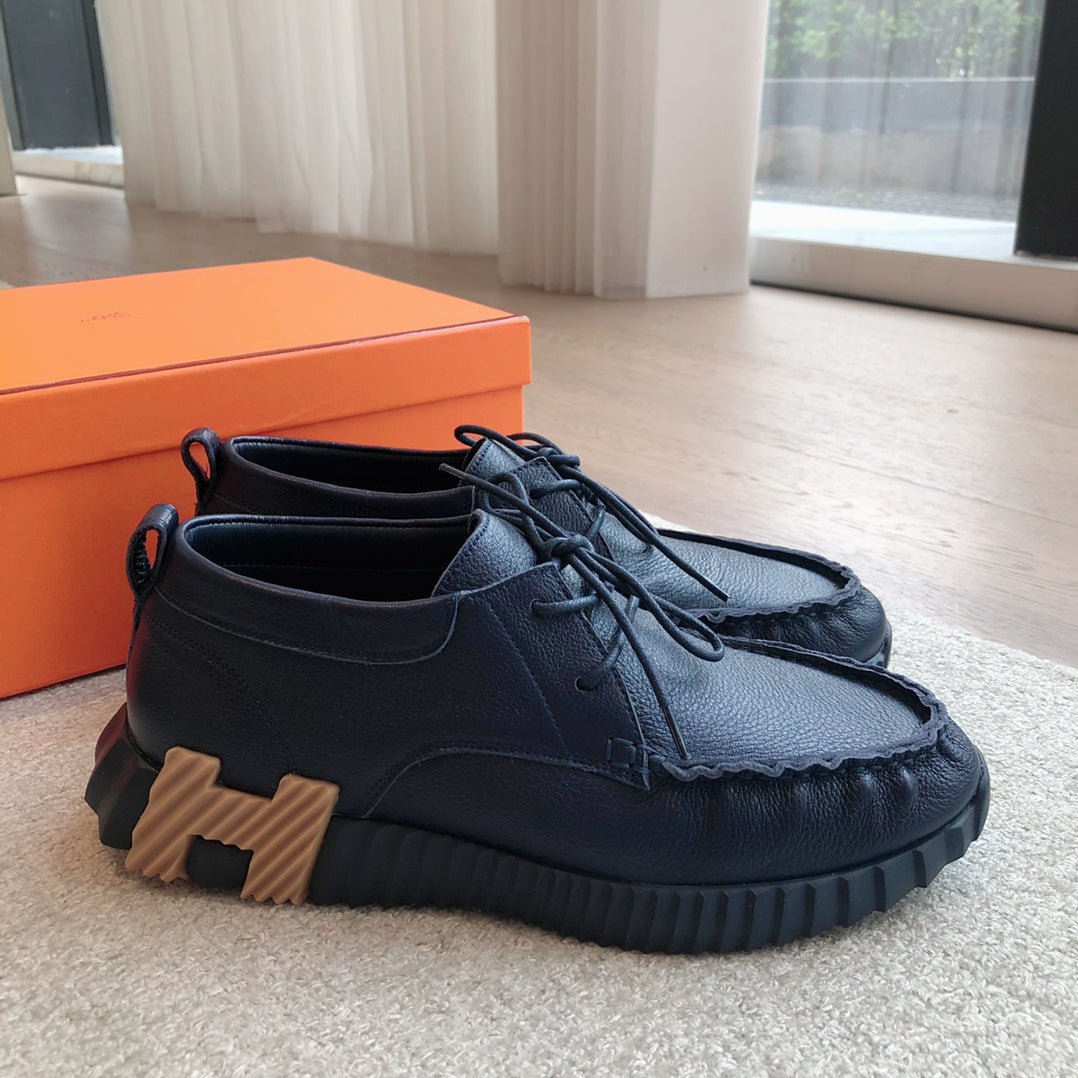 HM Men's Increase Sneaker Navy Blue Cowhide 204373