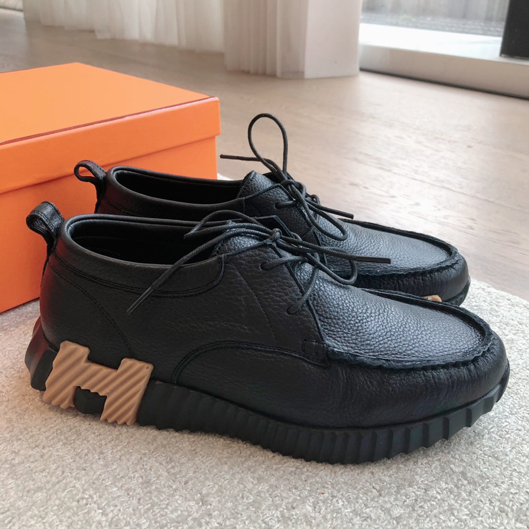 HM Men's Increase Sneaker Black Cowhide 204375