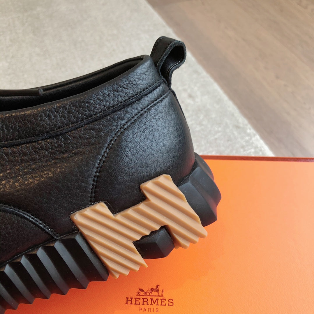 HM Men's Increase Sneaker Black Cowhide 204375