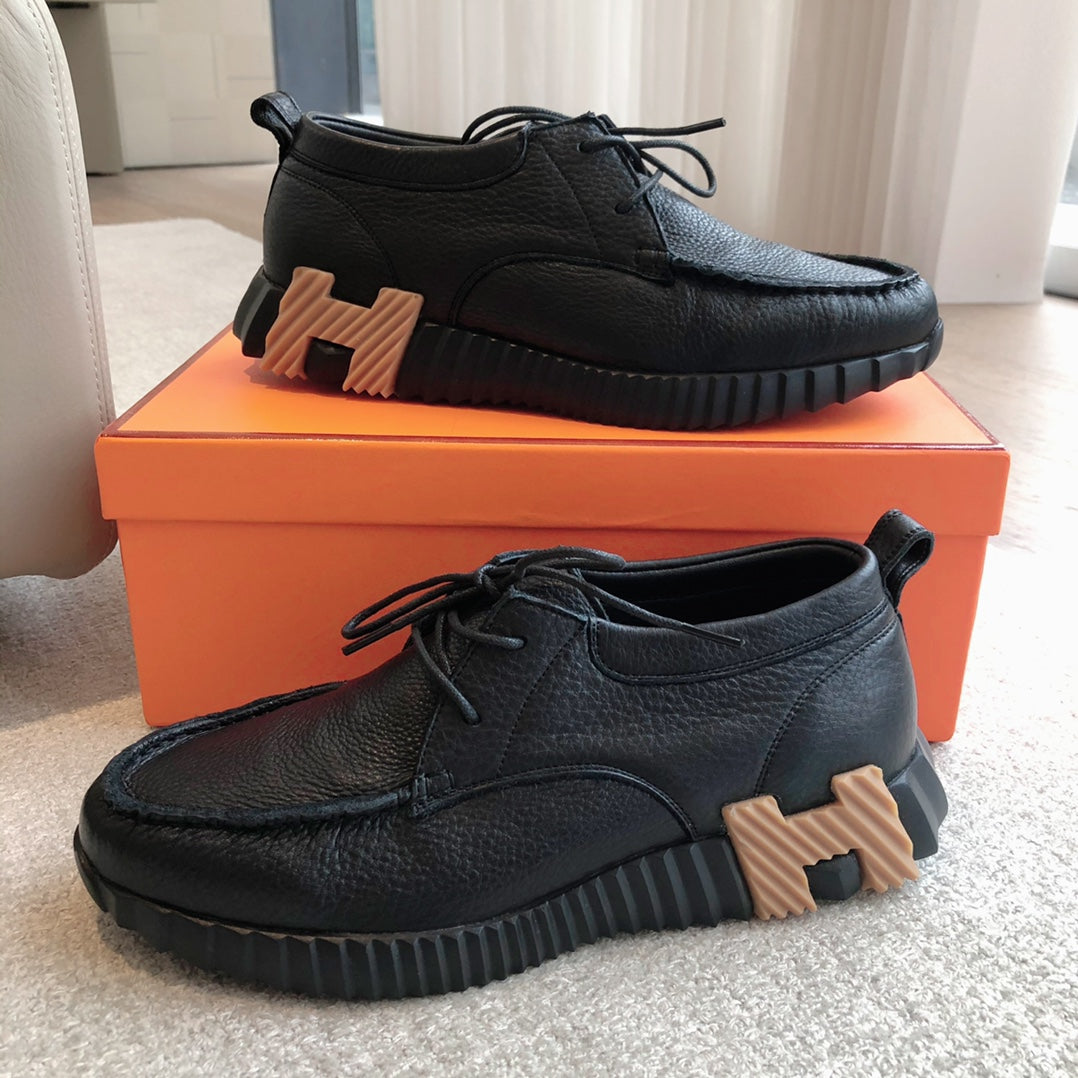 HM Men's Increase Sneaker Black Cowhide 204375