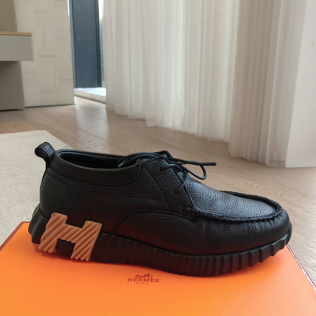 HM Men's Increase Sneaker Black Cowhide 204375