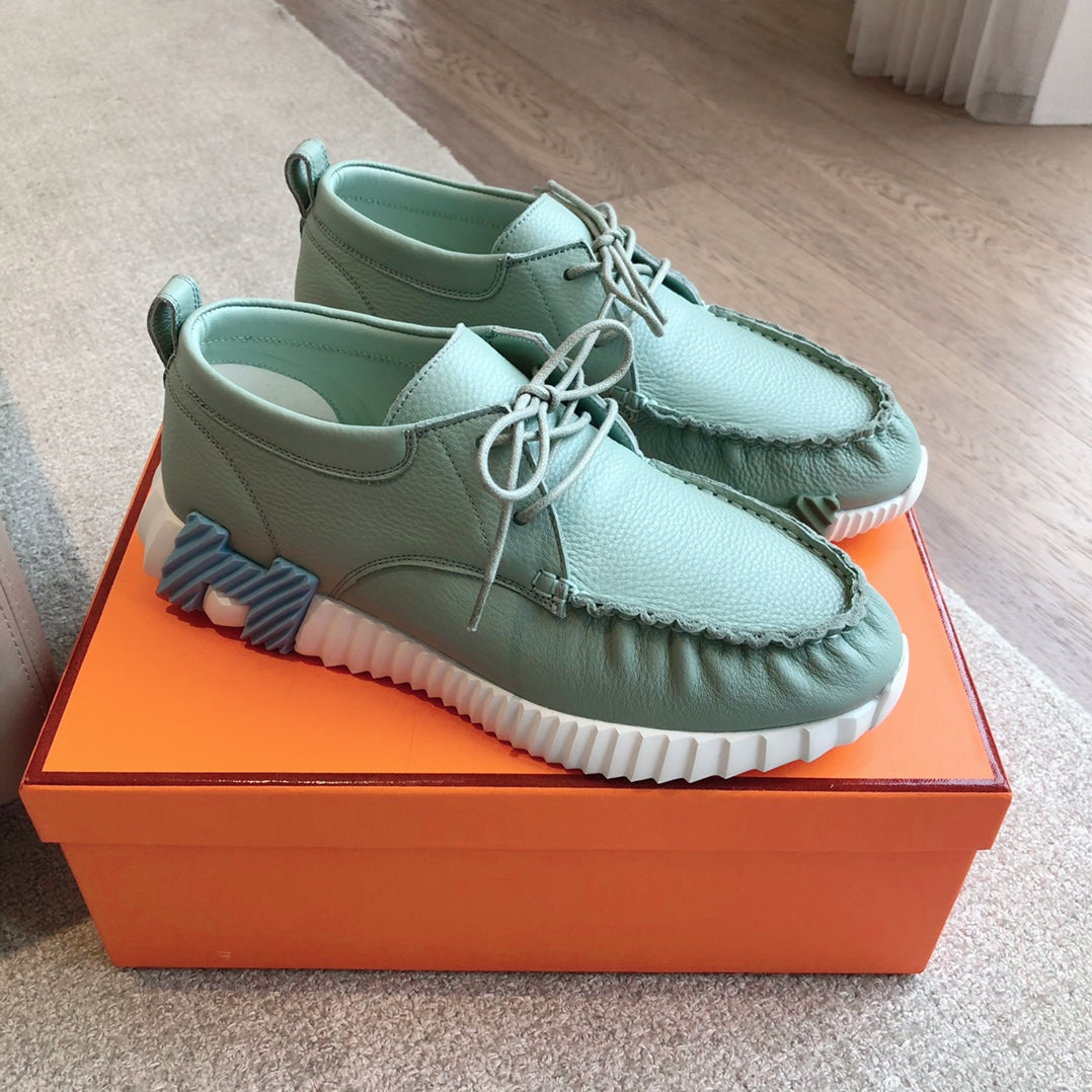 HM Men's Increase Sneaker Light Green Cowhide 204374