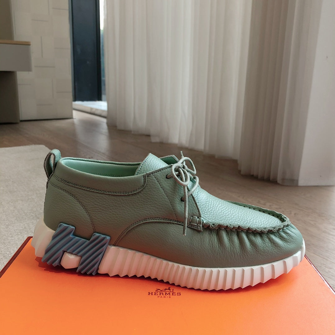 HM Men's Increase Sneaker Light Green Cowhide 204374