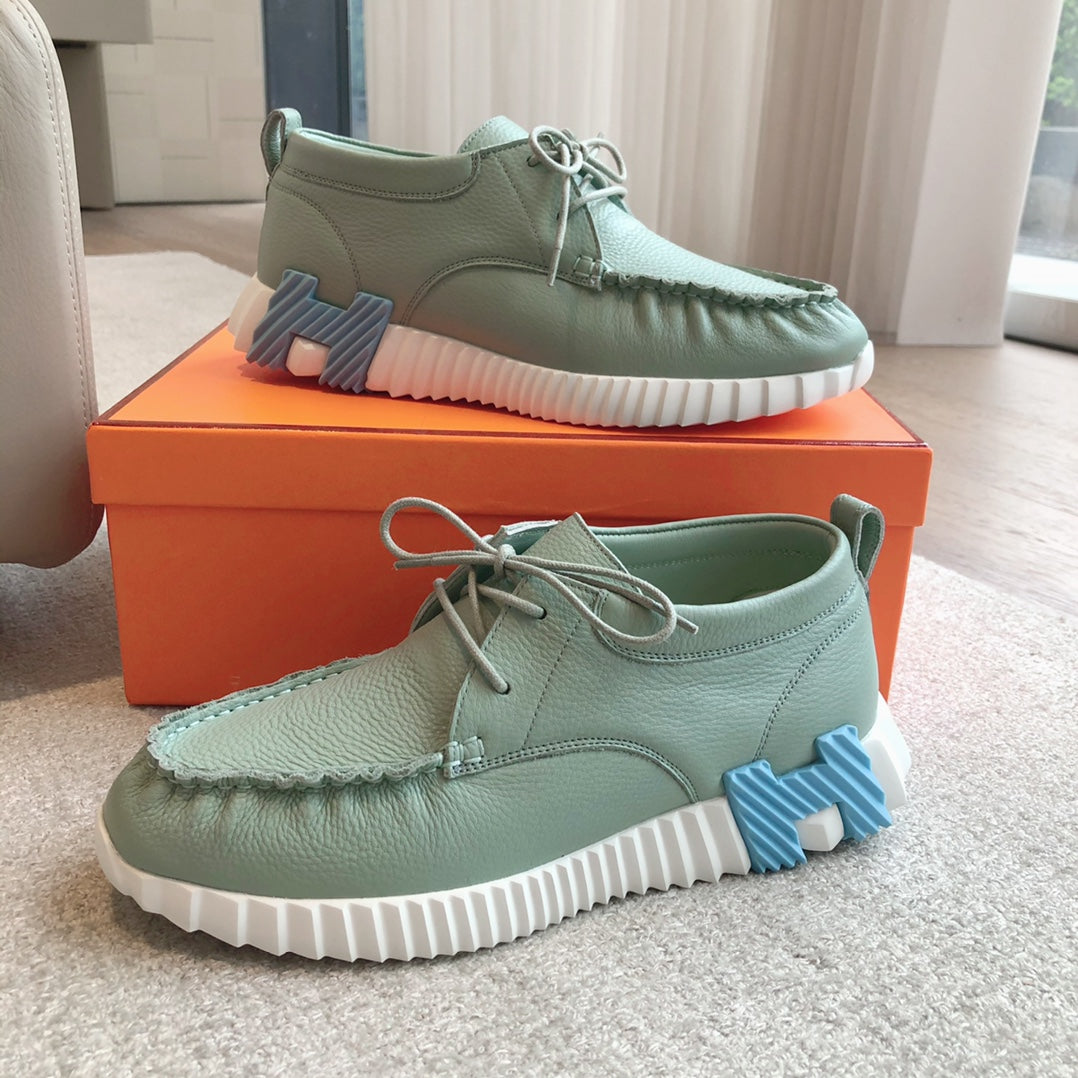 HM Men's Increase Sneaker Light Green Cowhide 204374