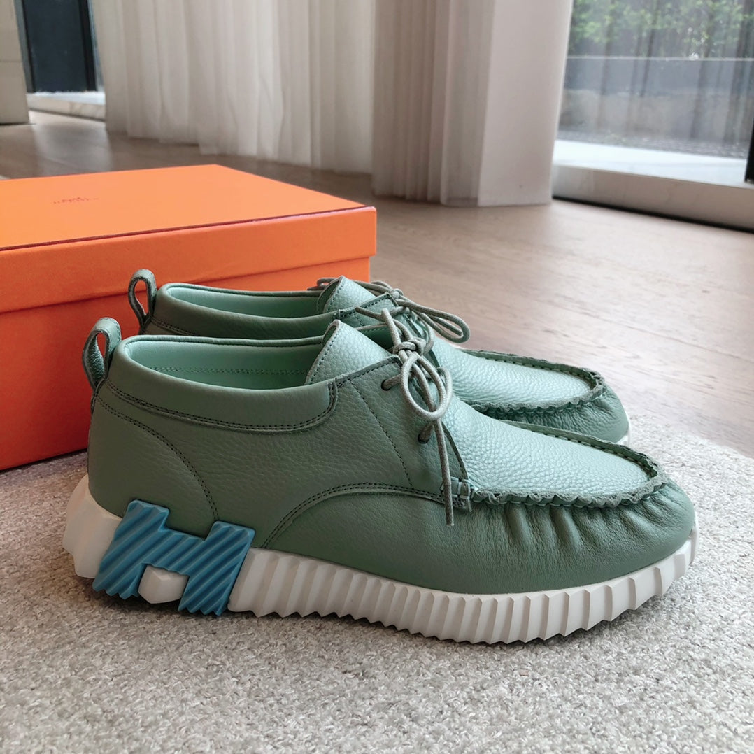 HM Men's Increase Sneaker Light Green Cowhide 204374