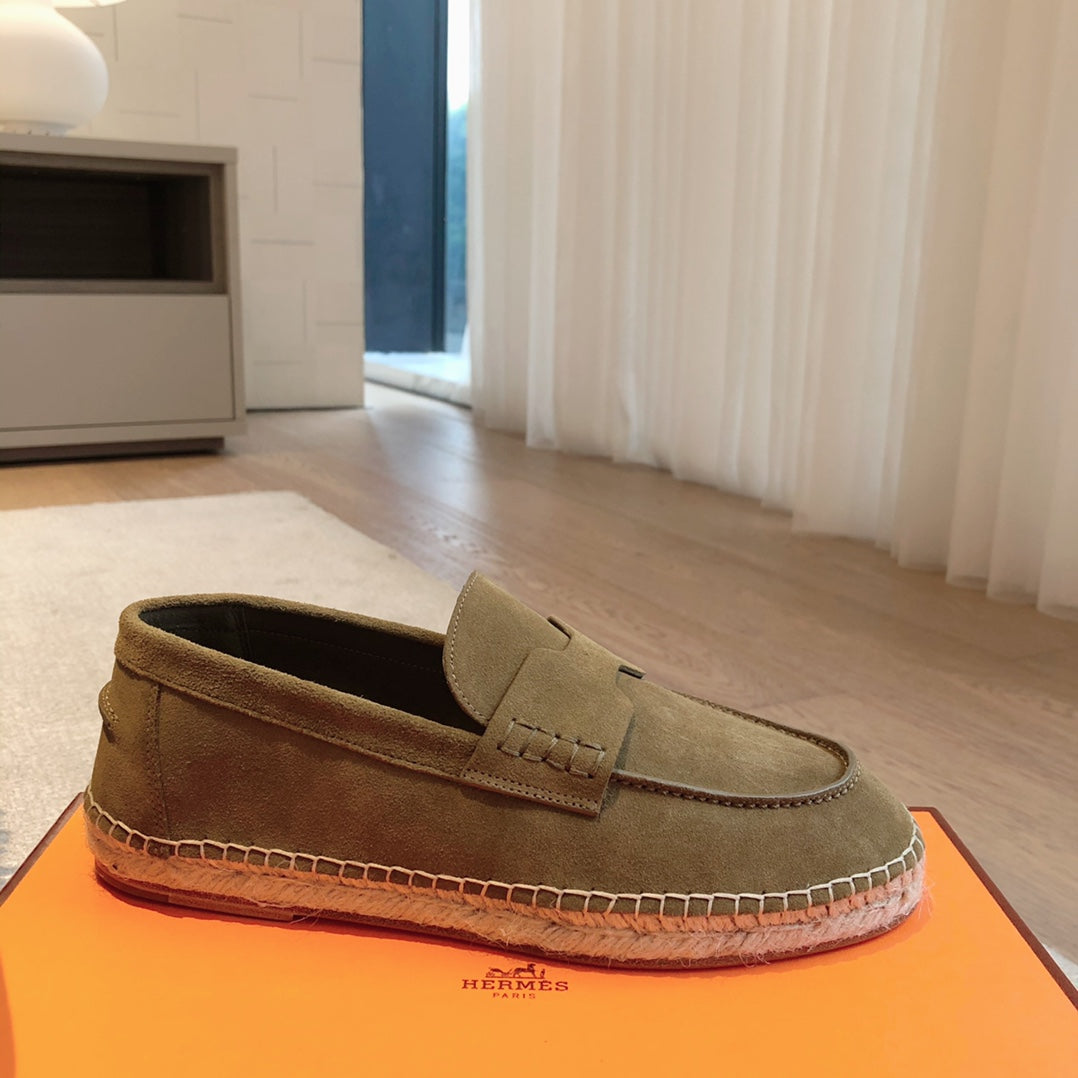 HM Trip Espadrille Dark Gray Suede