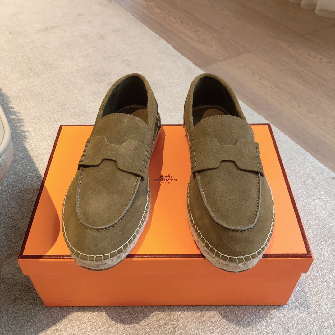 HM Trip Espadrille Dark Gray Suede