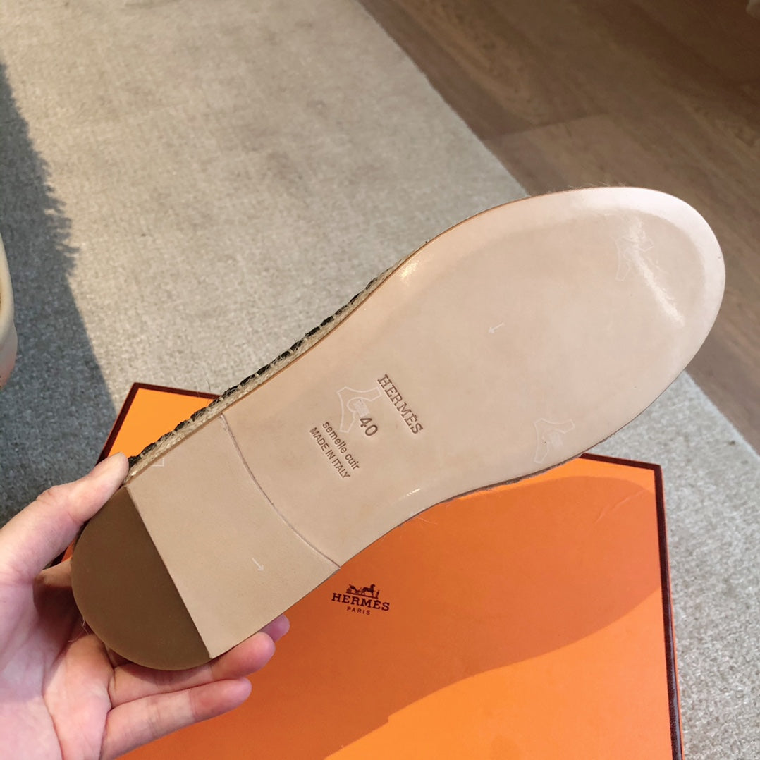 HM Trip Espadrille Olive Green Suede