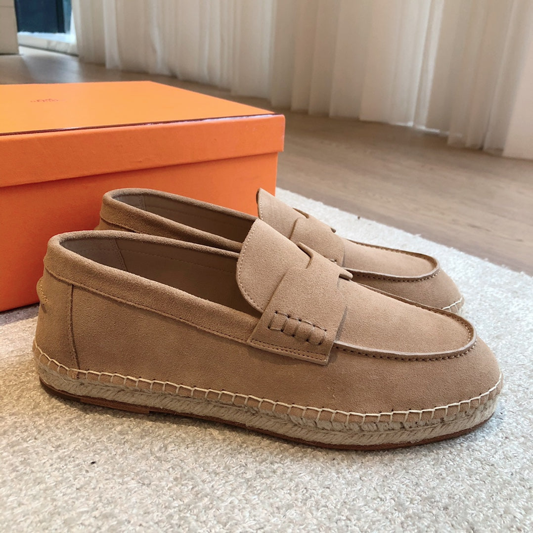 HM Trip Espadrille Beige Tan Suede