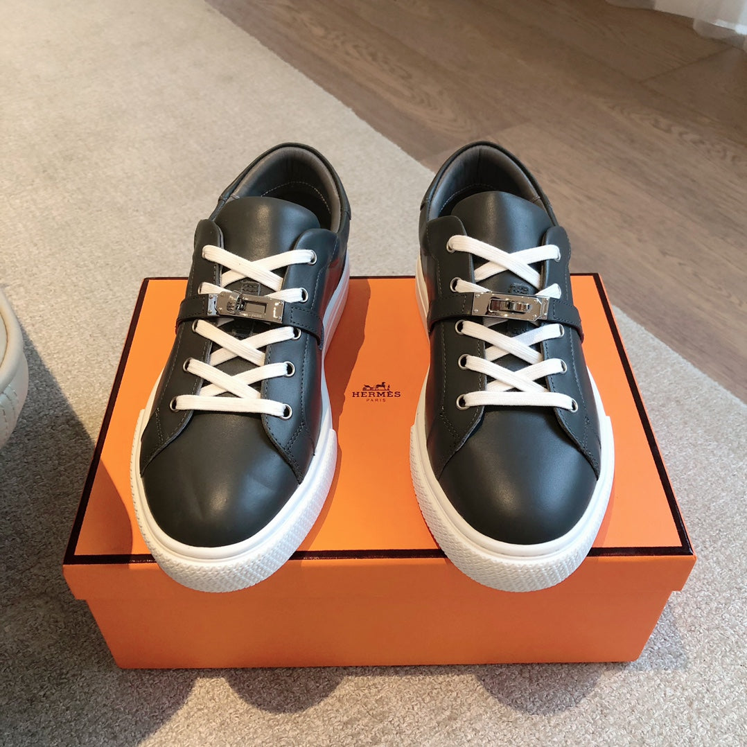 HM Day Sneaker Black White Lambskin  970890