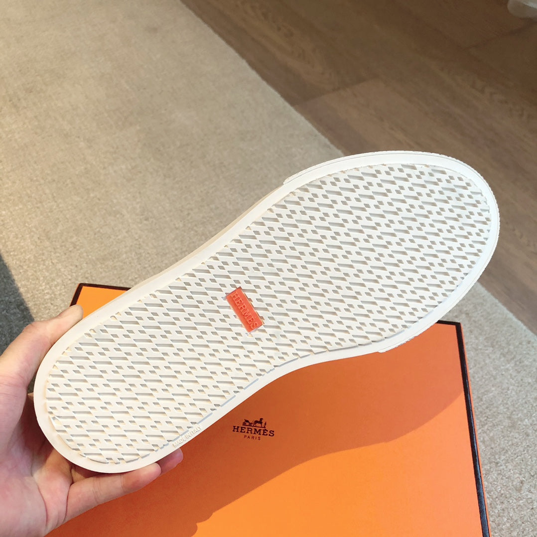 HM Day Sneaker Brown Mix White Nappa Leather 970892