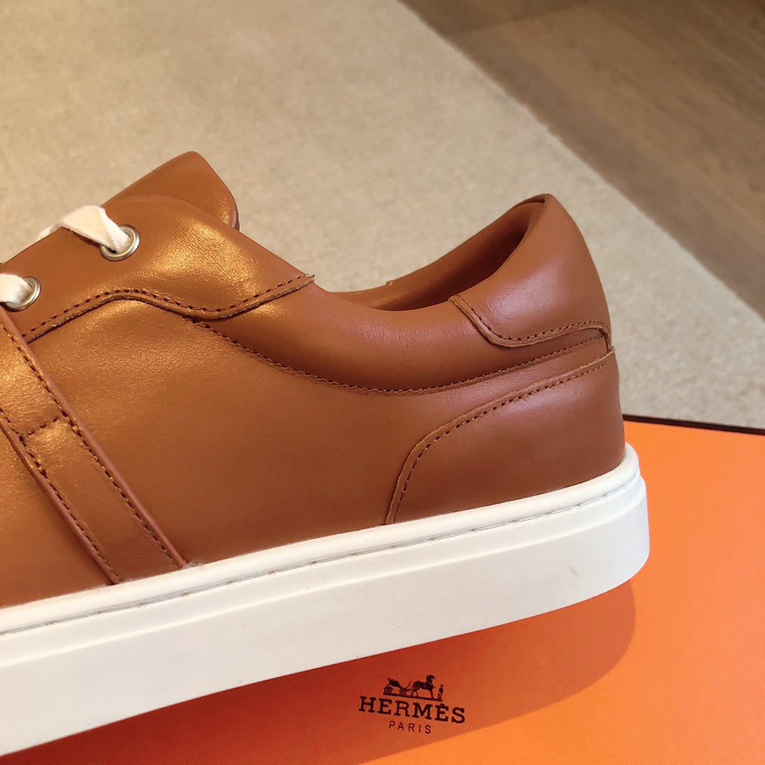 HM Day Sneaker Brown Mix White Lambskin 970888