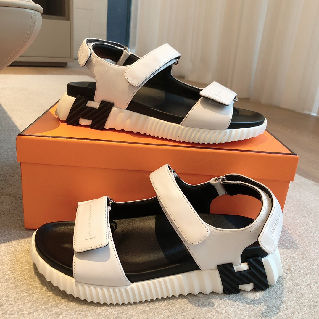 HM Junior Sandal White Mix Black Lambskin 970903