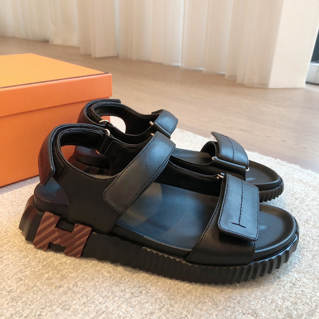 HM Junior Sandal Black Lambskin 970904