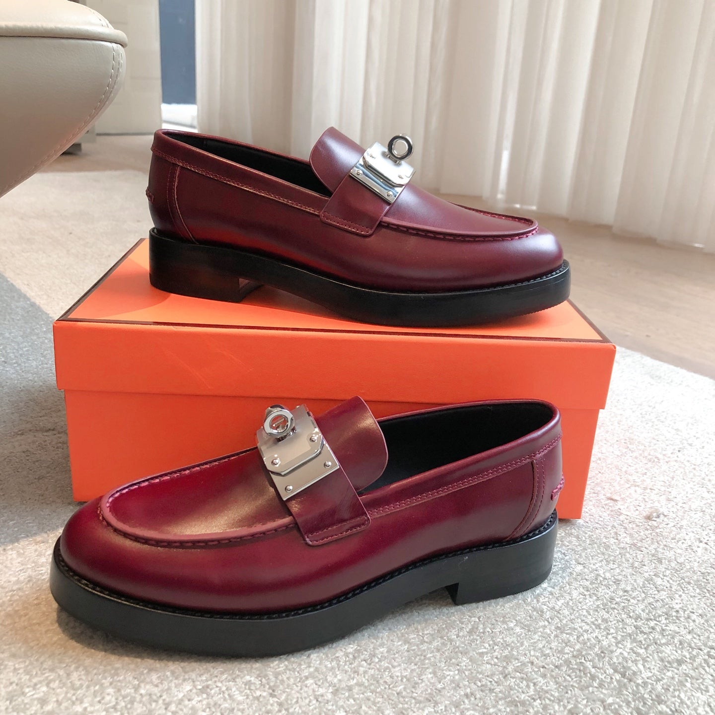 HM 25 Kelly Loafer Red Cowhide 353503