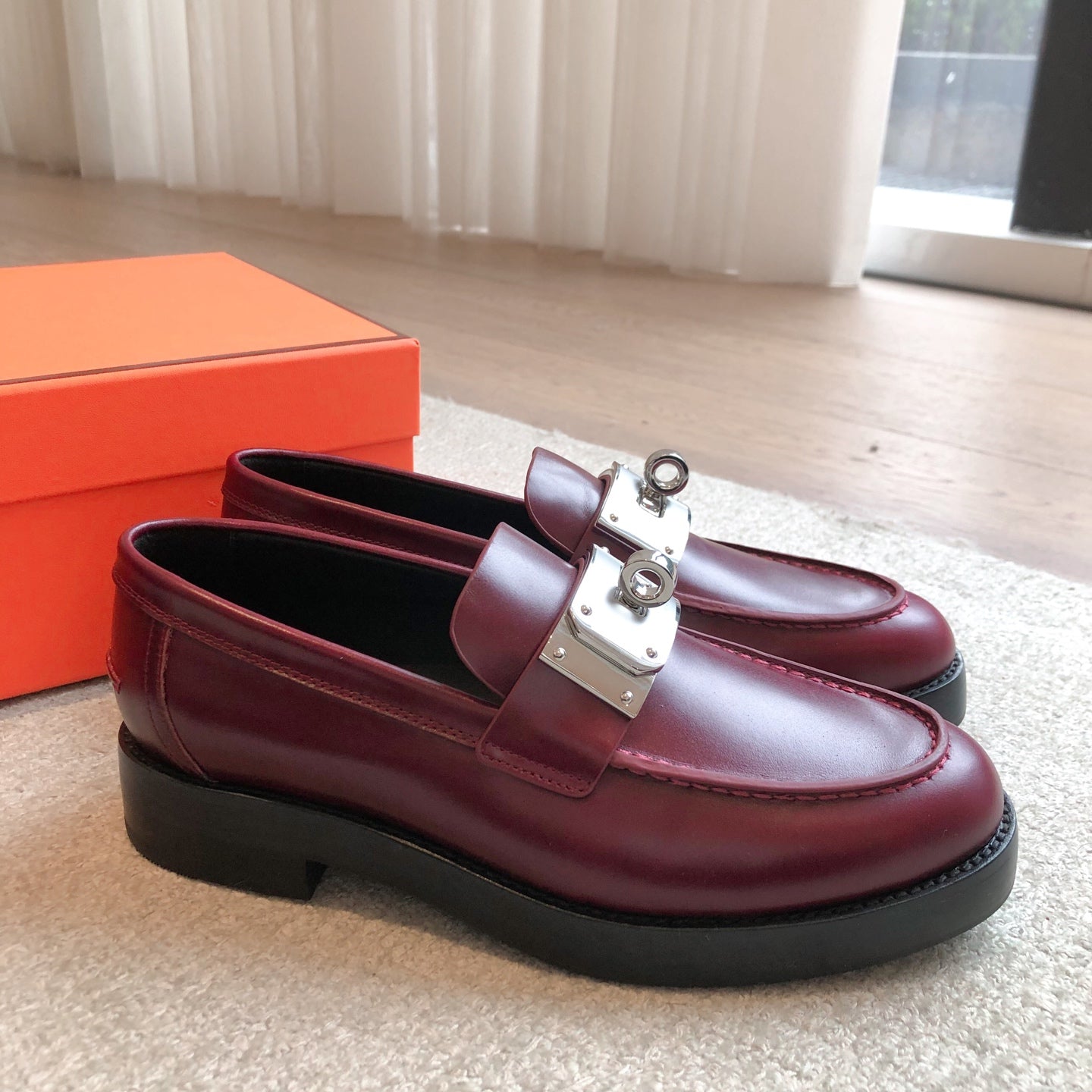 HM 25 Kelly Loafer Red Cowhide 353503