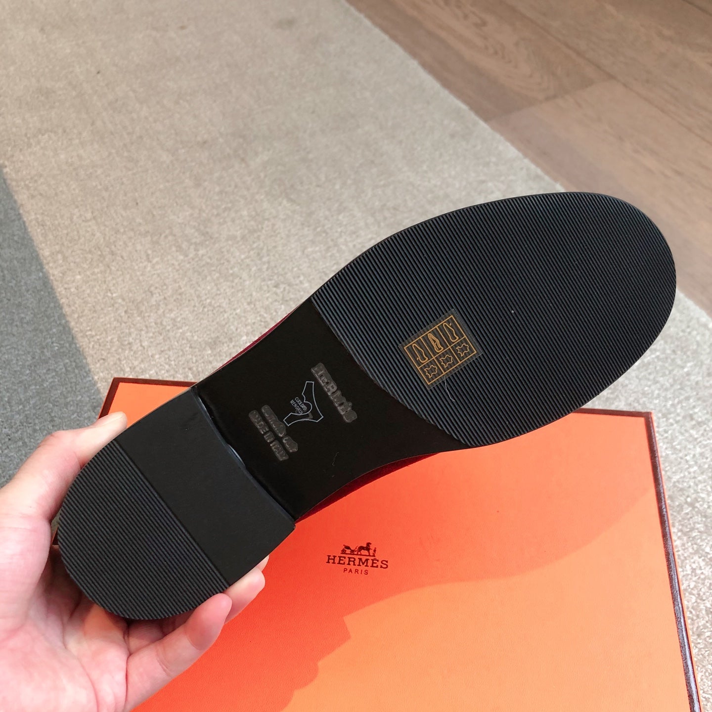 HM 25 Kelly Loafer Red Suede 353508