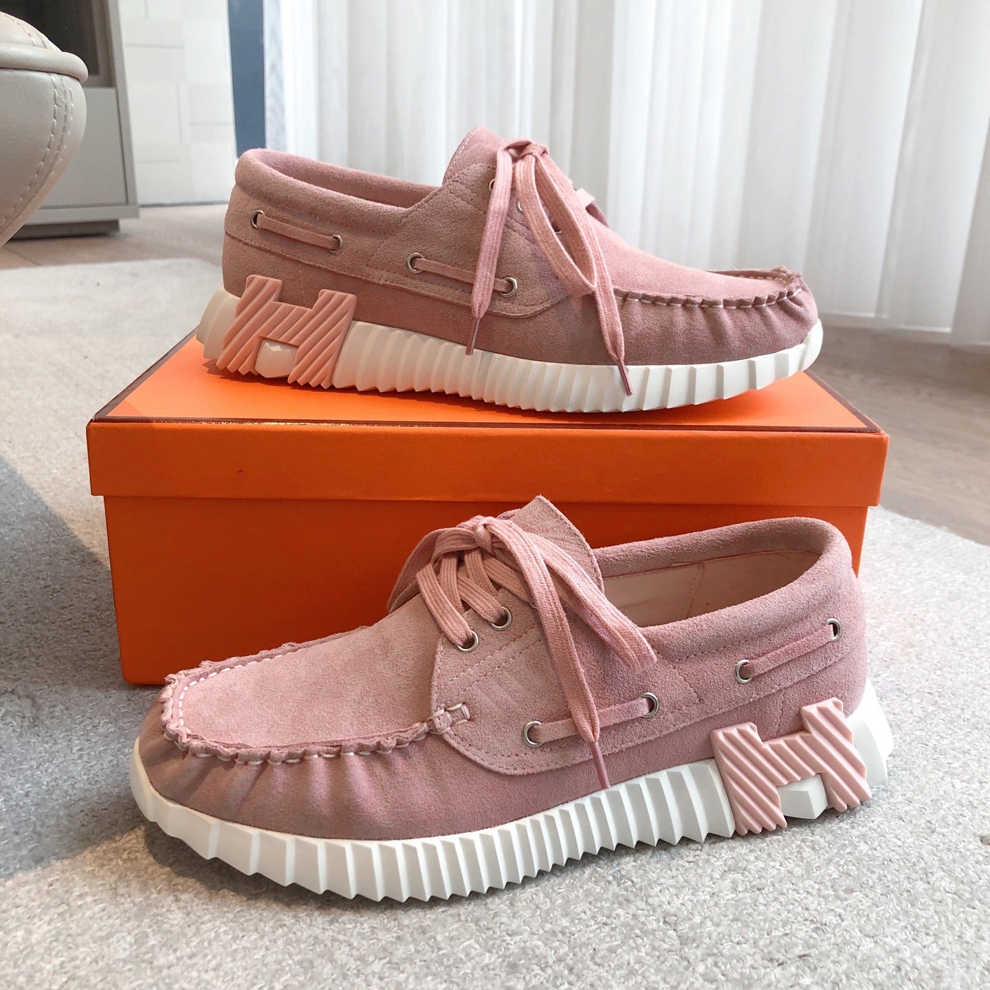 HM Men's 25 Ketch Sneaker Pink Suede 639264