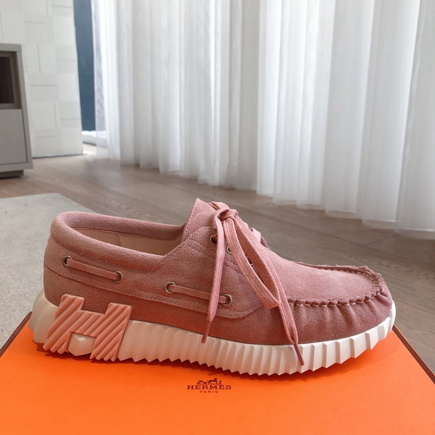 HM Men's 25 Ketch Sneaker Pink Suede 639264