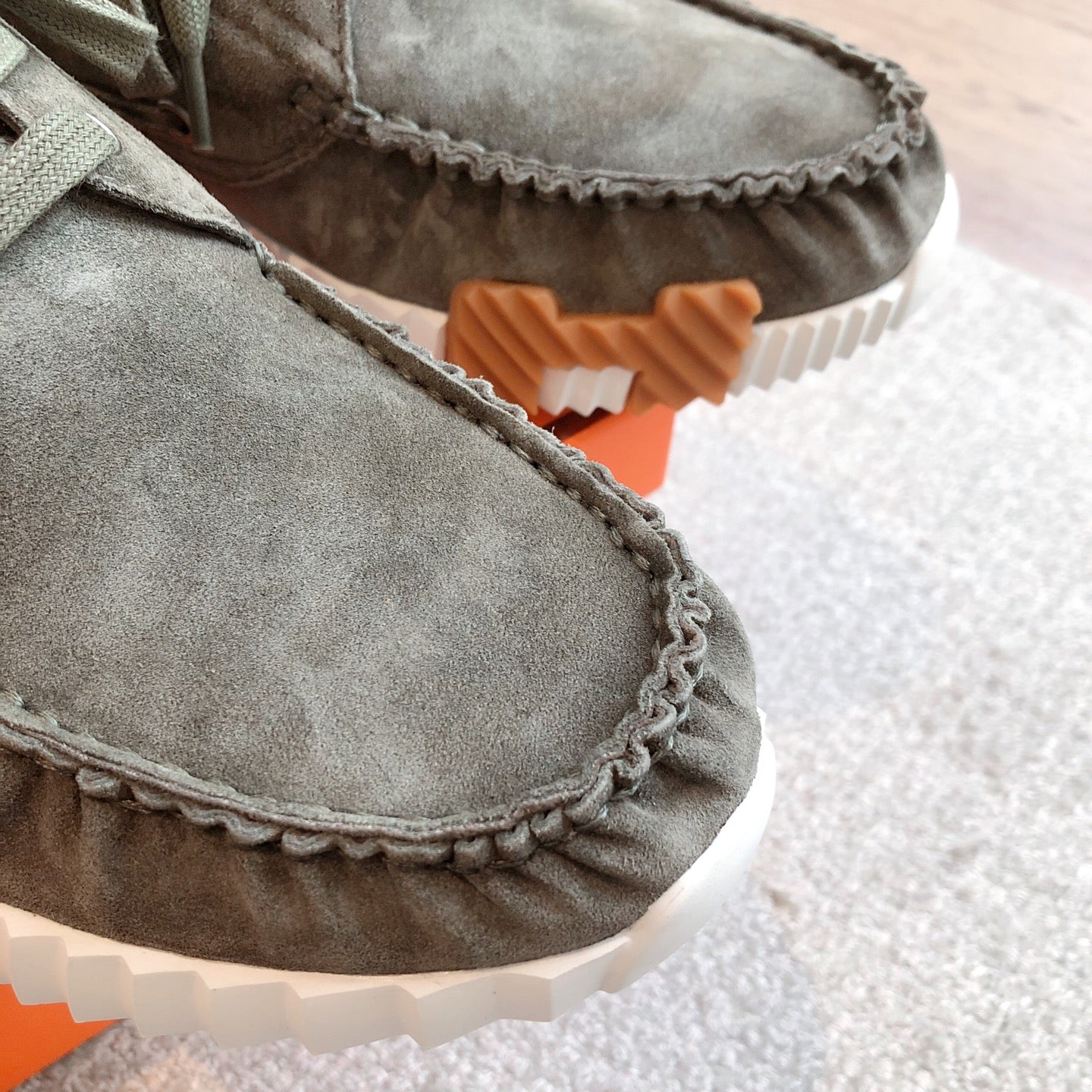 HM Men's 25 Ketch Sneaker Olive Green Suede 639266