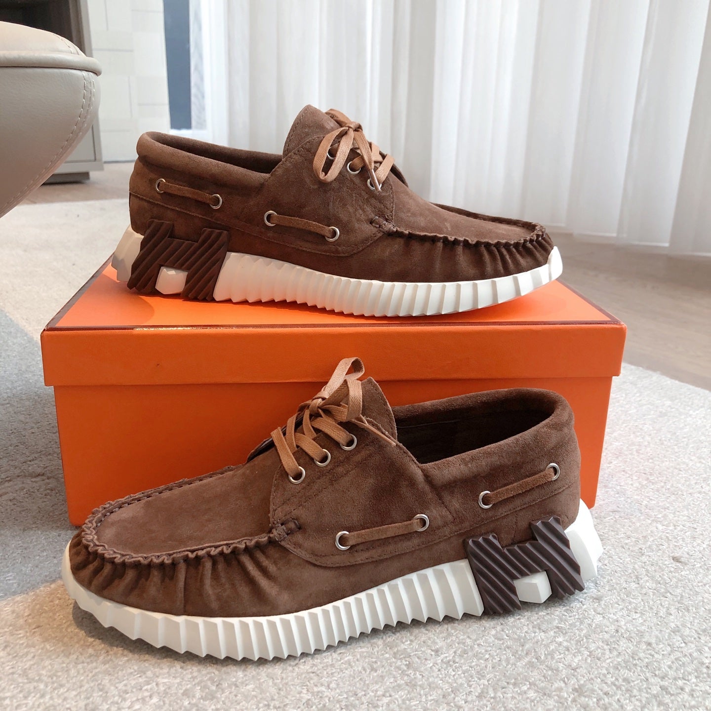 HM Men's 25 Ketch Sneaker Brown Suede 639268