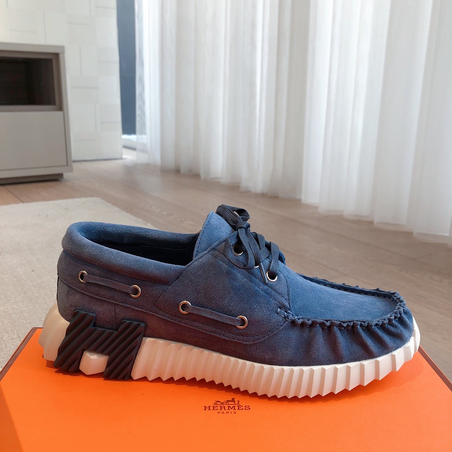 HM Men's 25 Ketch Sneaker Blue Suede 639271