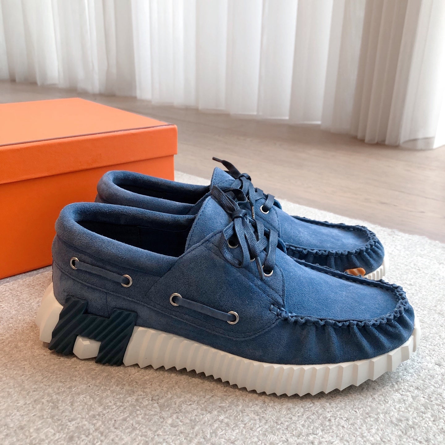 HM Men's 25 Ketch Sneaker Blue Suede 639271