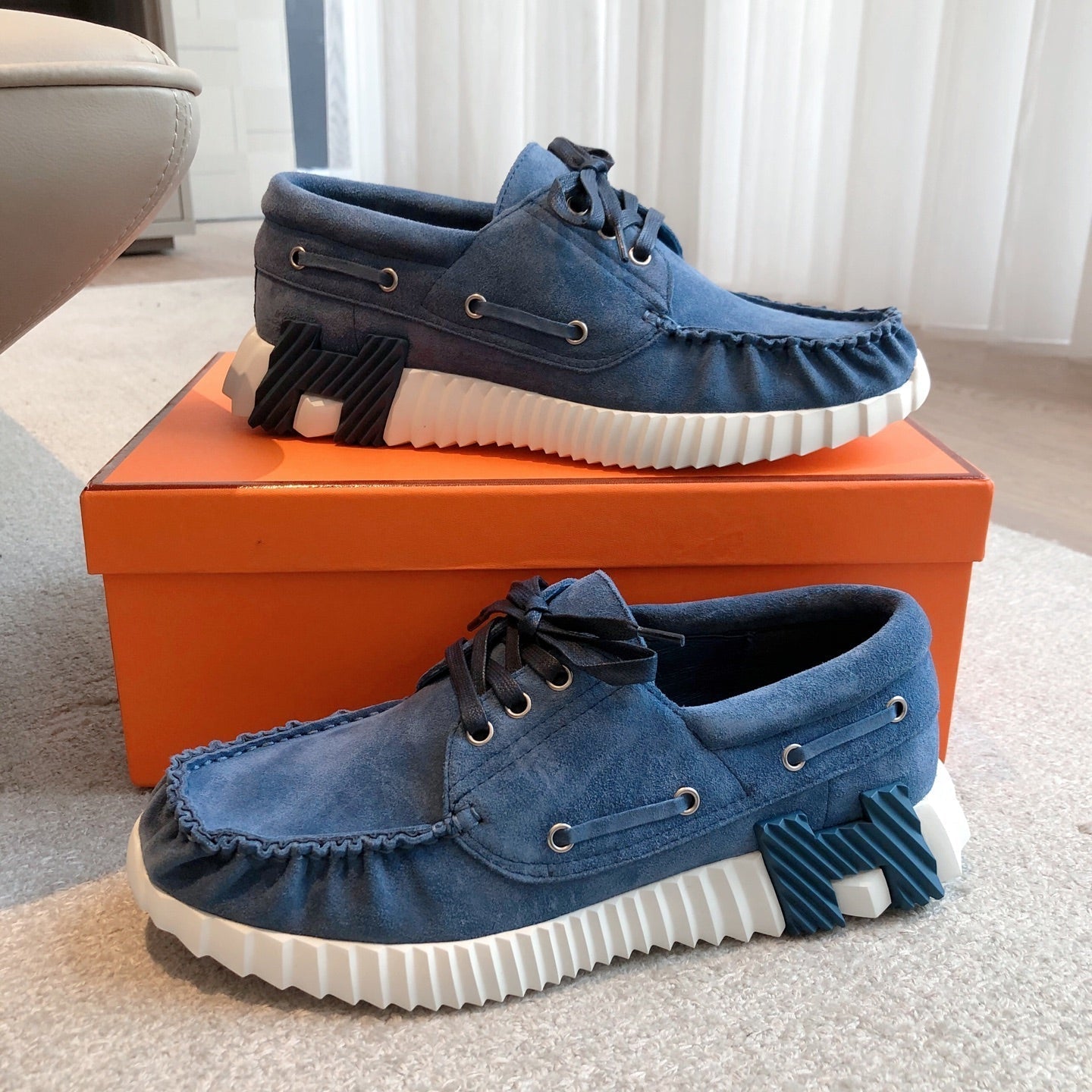 HM Men's 25 Ketch Sneaker Blue Suede 639271