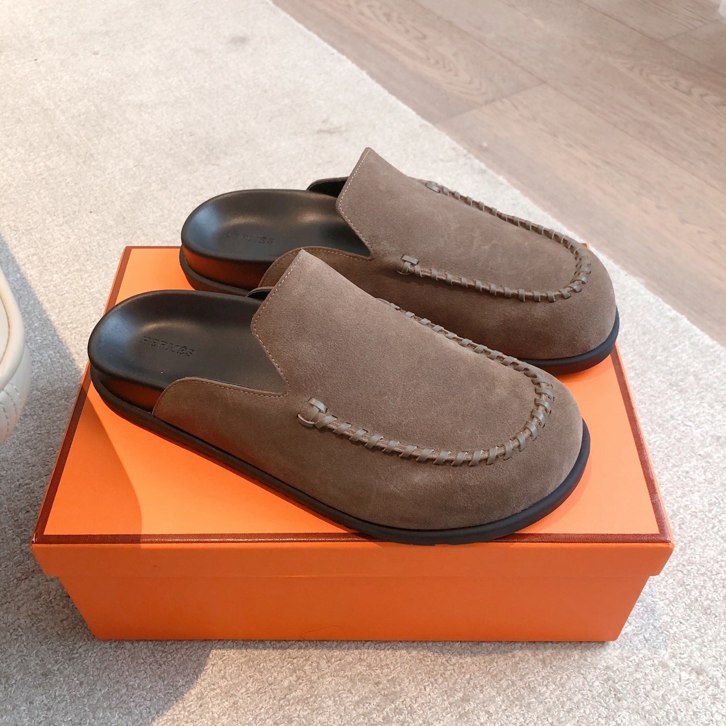 HM Men's 25 Johan Mule Brown Suede 582074