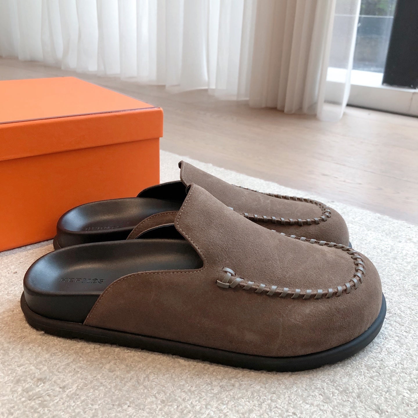 HM Men's 25 Johan Mule Brown Suede 582074