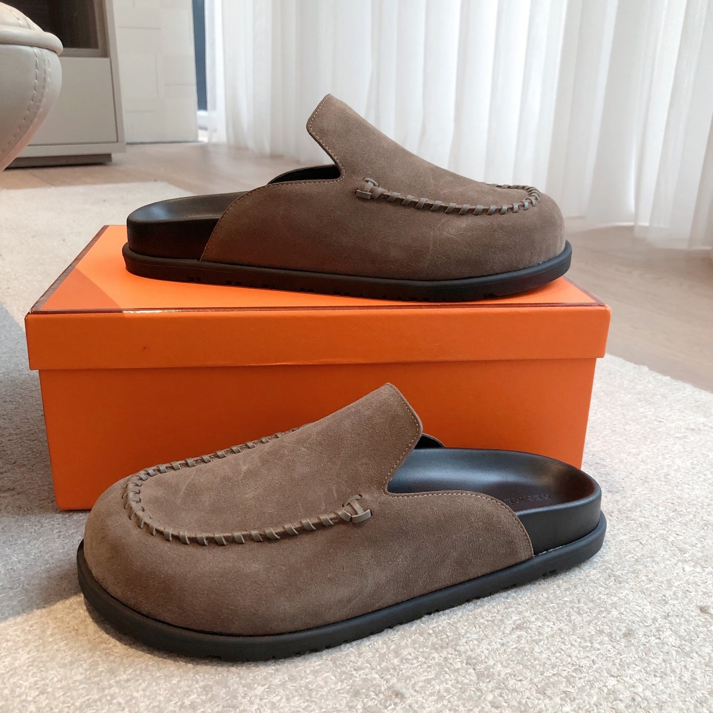 HM Men's 25 Johan Mule Brown Suede 582074