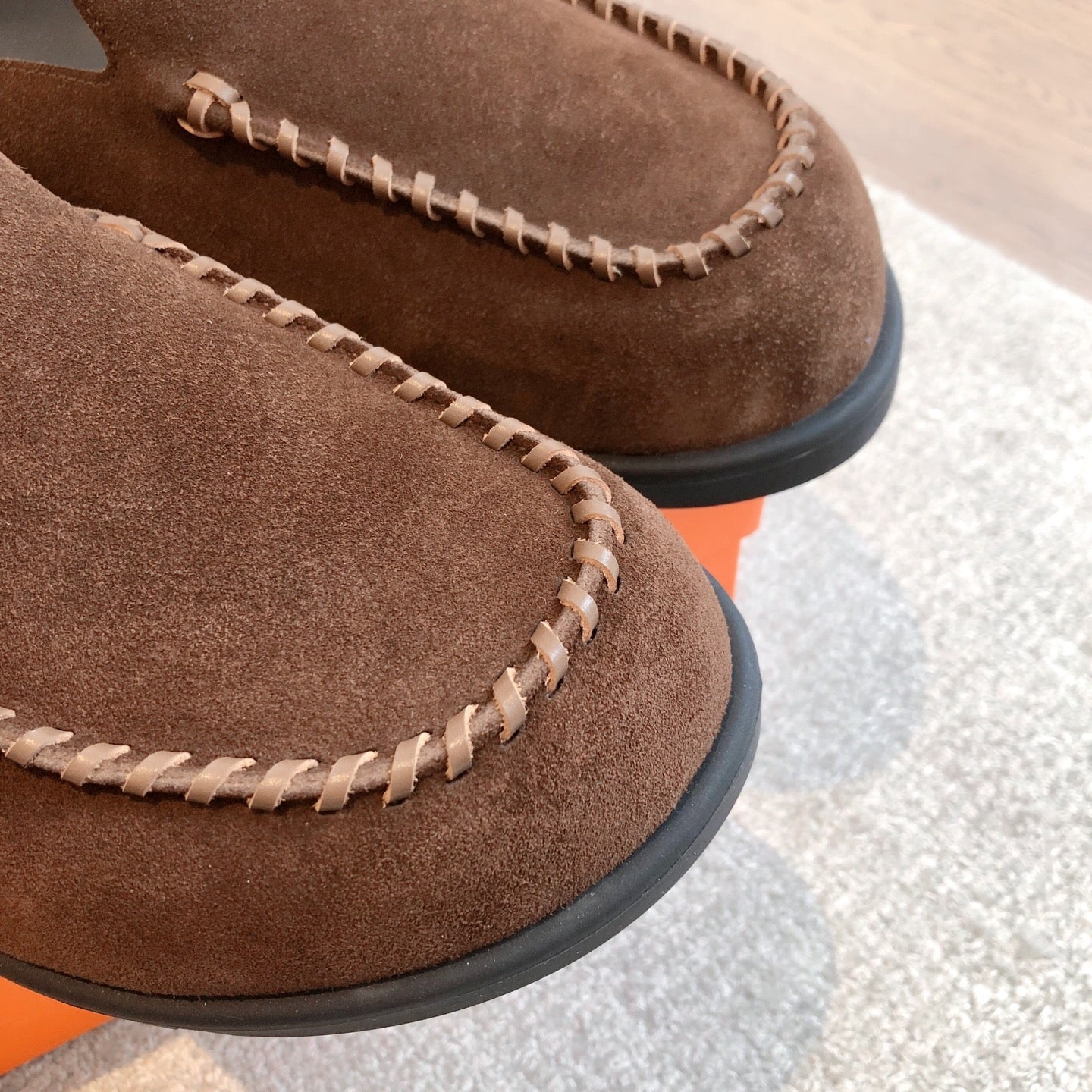 HM Men's 25 Johan Mule Dark Brown Suede 582076