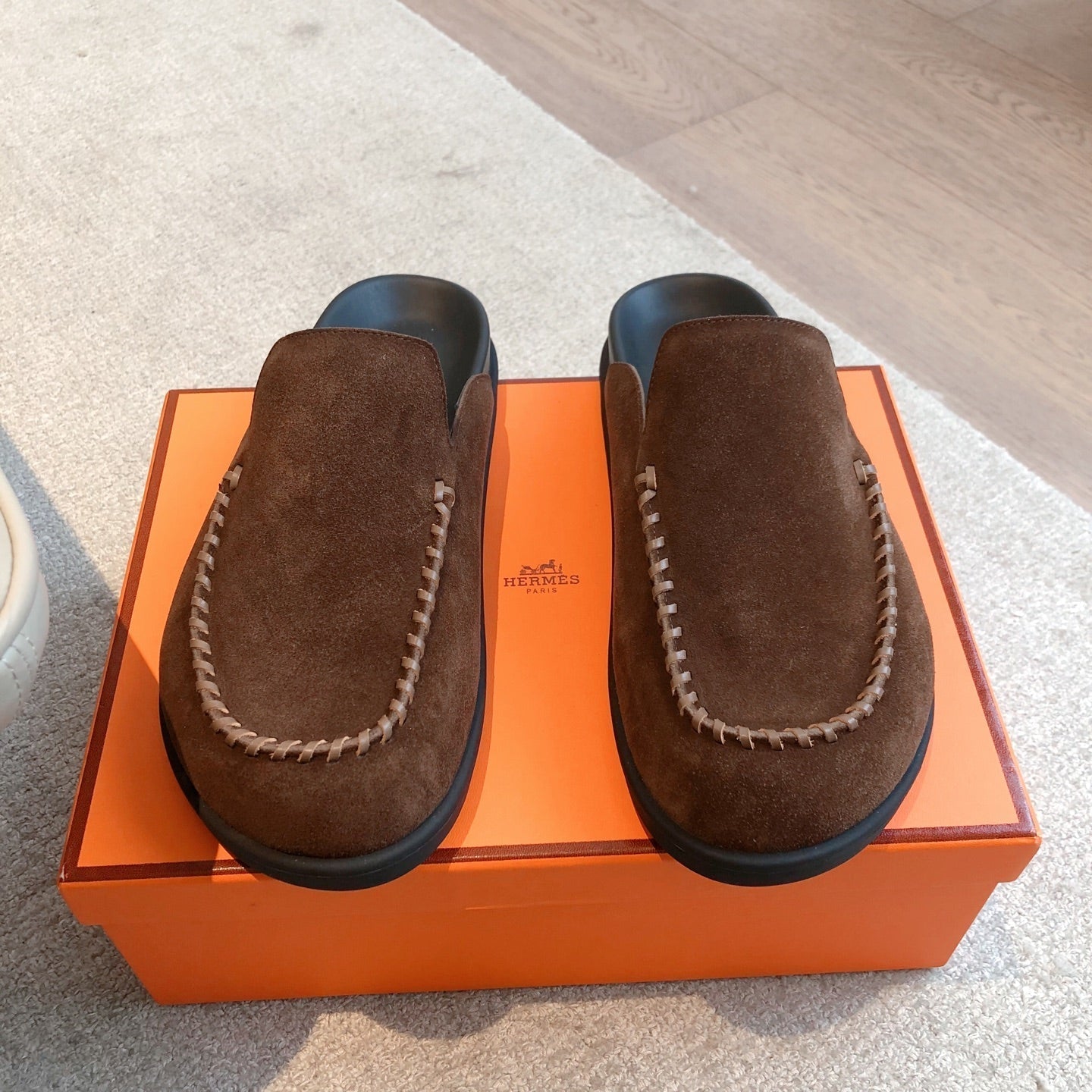 HM Men's 25 Johan Mule Dark Brown Suede 582076