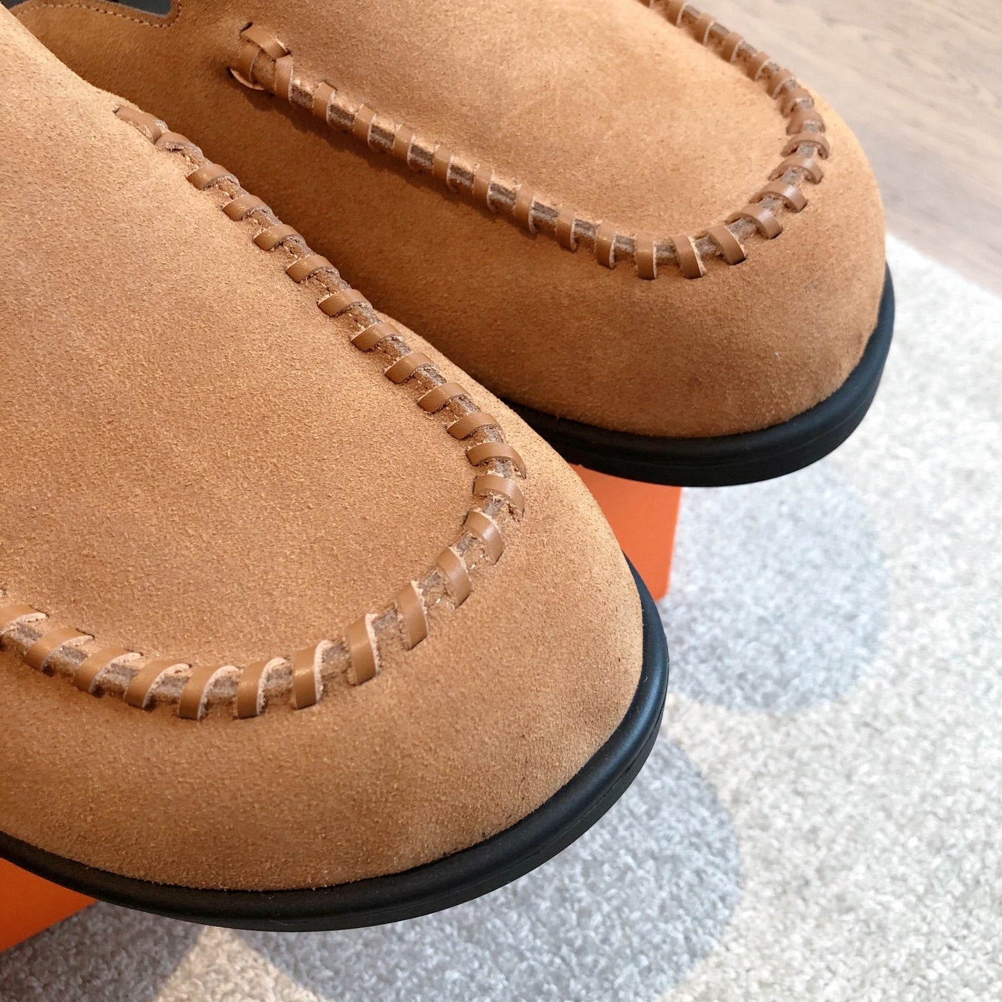 HM Men's 25 Johan Mule Light Brown Suede 582077