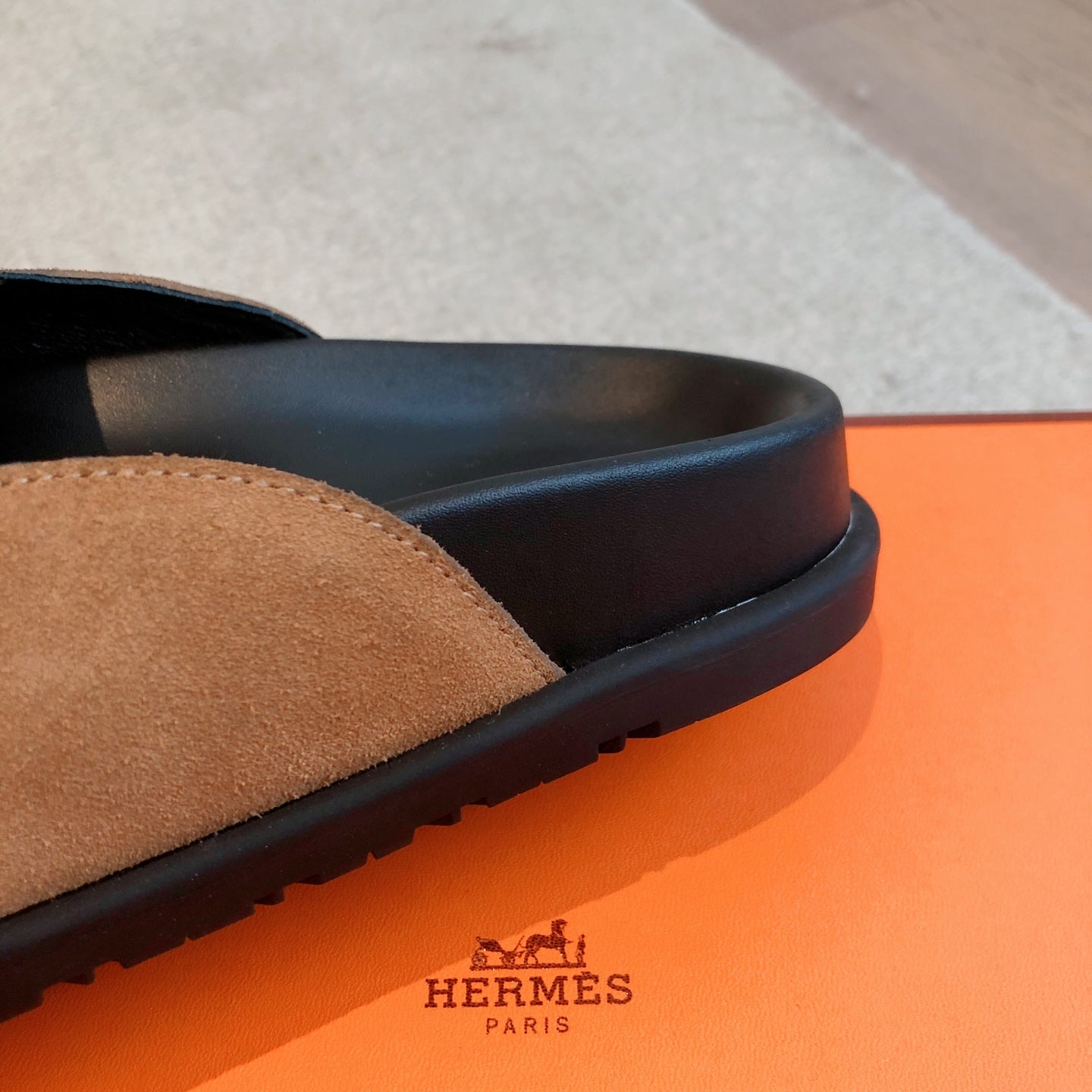 HM Men's 25 Johan Mule Light Brown Suede 582077