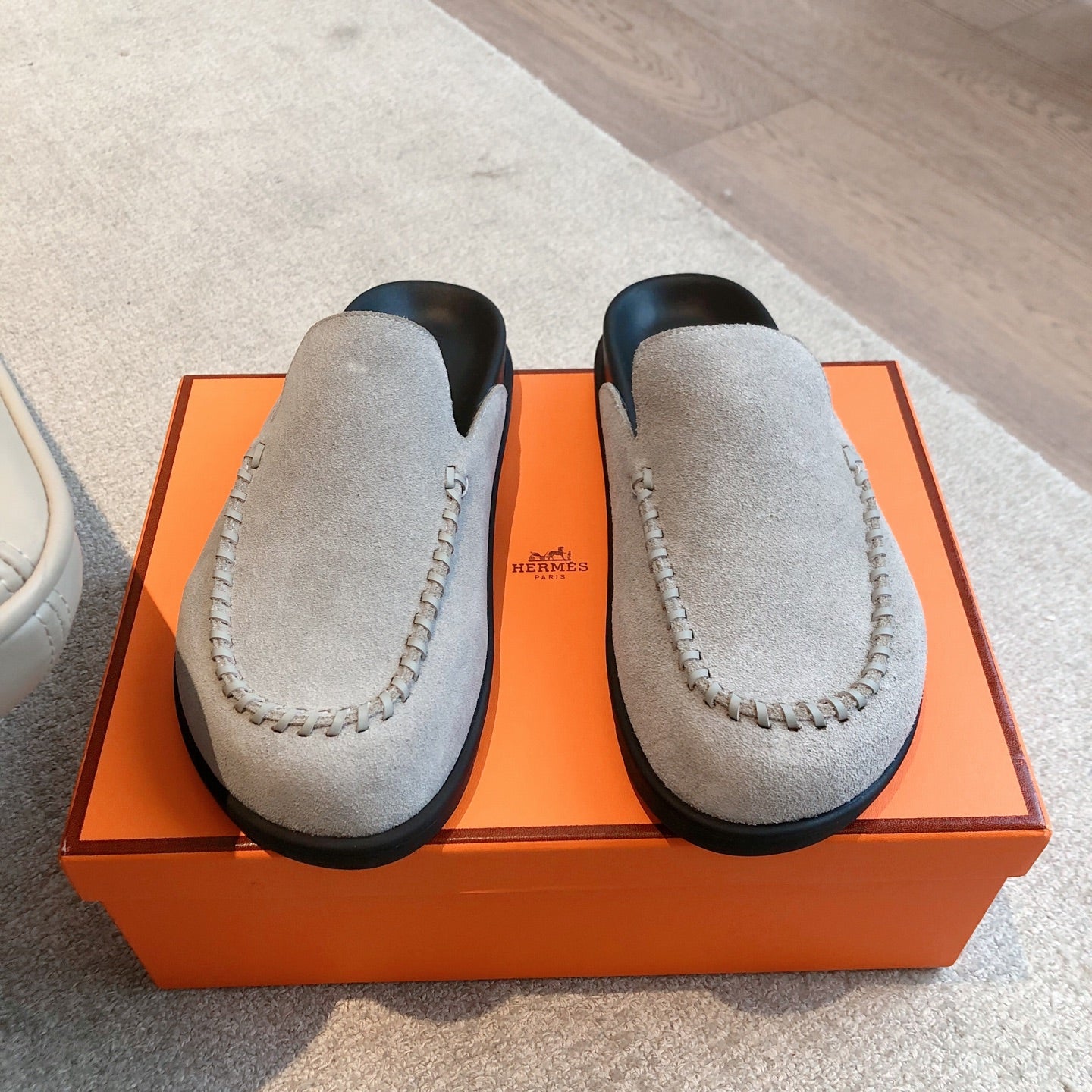 HM Men's 25 Johan Mule Grey Suede 582078