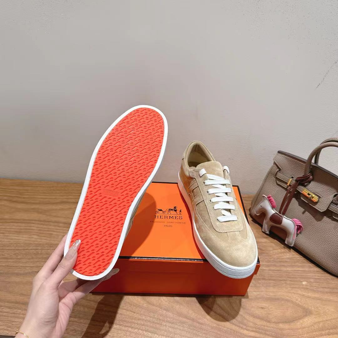 HM 25 Boomerang Sneaker Light Beige Suede