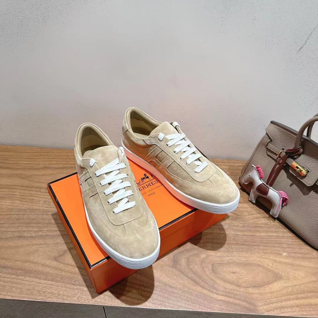 HM 25 Boomerang Sneaker Light Beige Suede