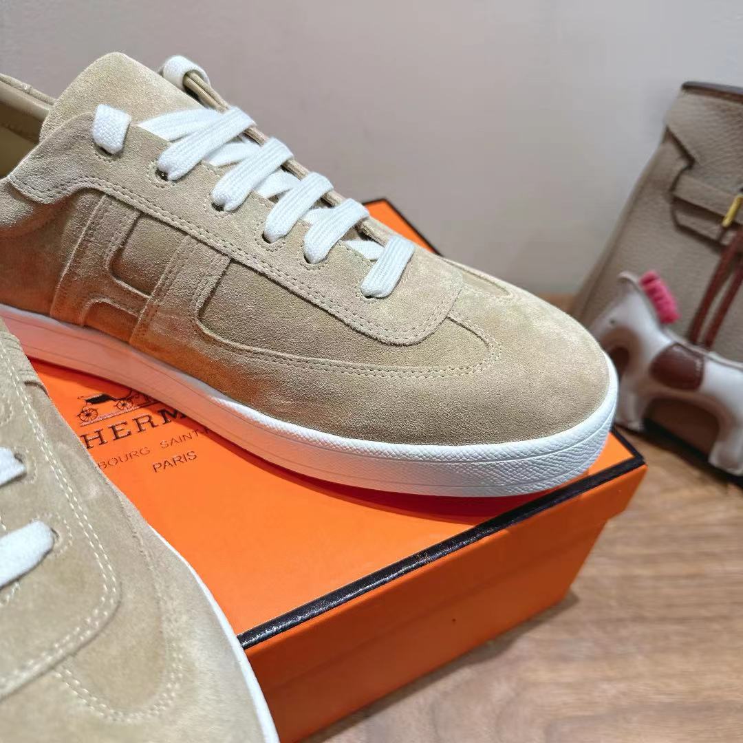 HM 25 Boomerang Sneaker Light Beige Suede