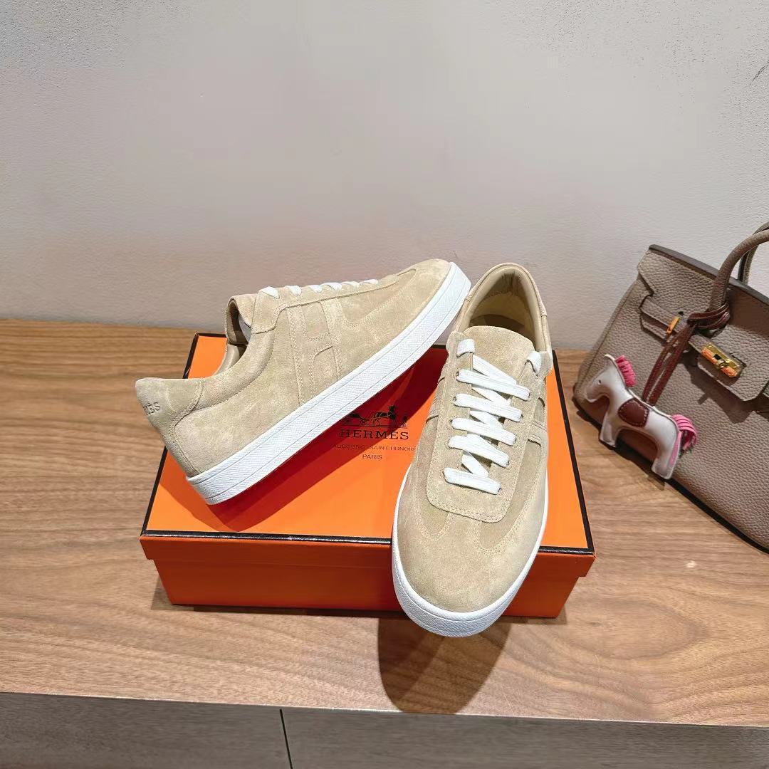 HM 25 Boomerang Sneaker Light Beige Suede