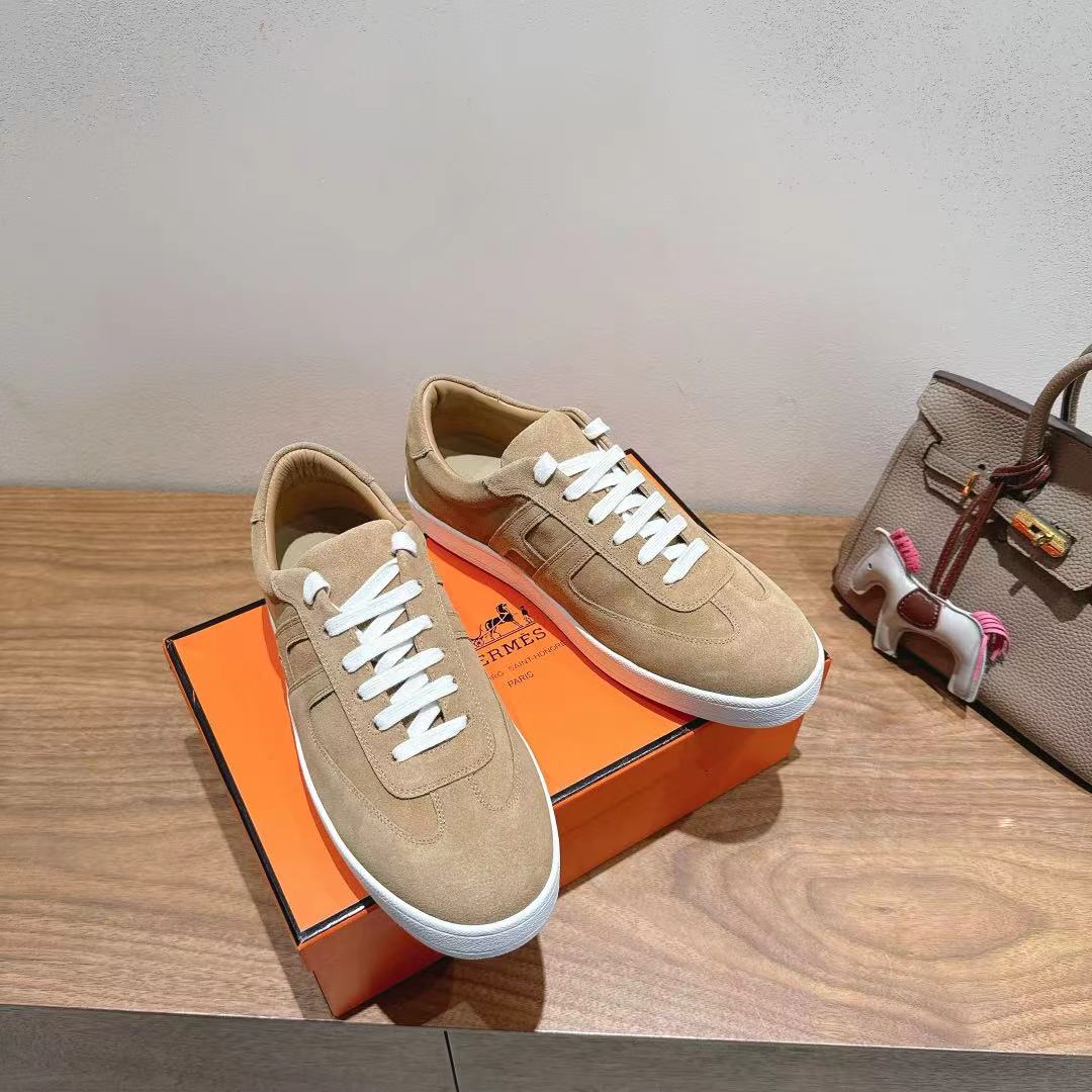 HM 25 Boomerang Sneaker Dark Beige Suede