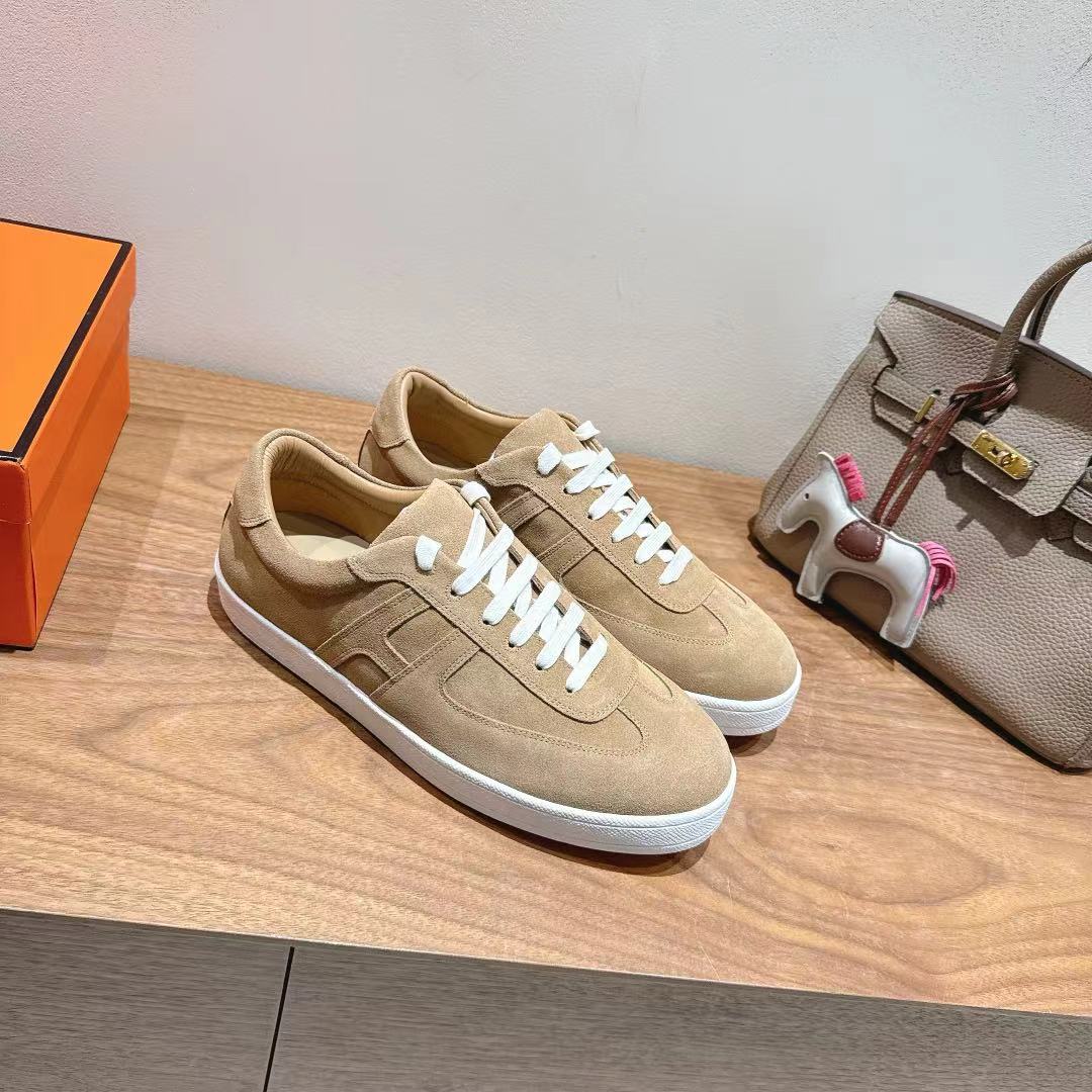 HM 25 Boomerang Sneaker Dark Beige Suede