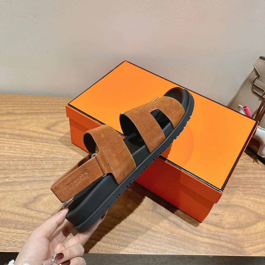 HM Men's 25 Chypre Sandals Brown Suede 651347