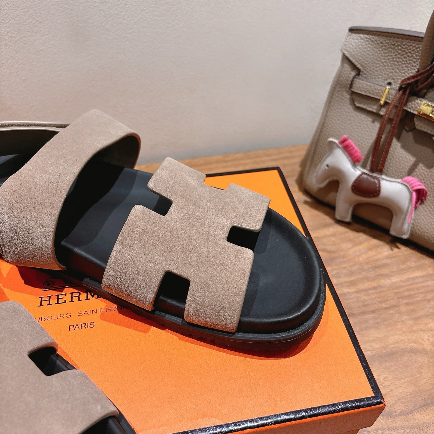 HM Men's 25 Chypre Sandals Beige Suede 651346