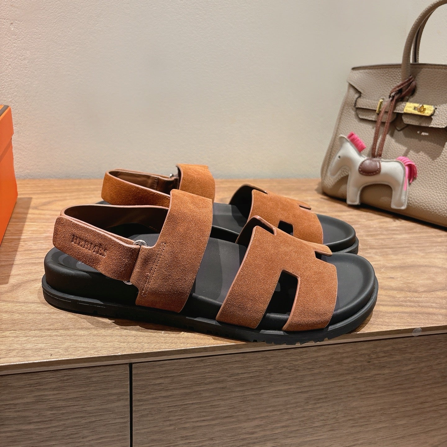 HM Men's 25 Chypre Sandals Brown Suede 651347