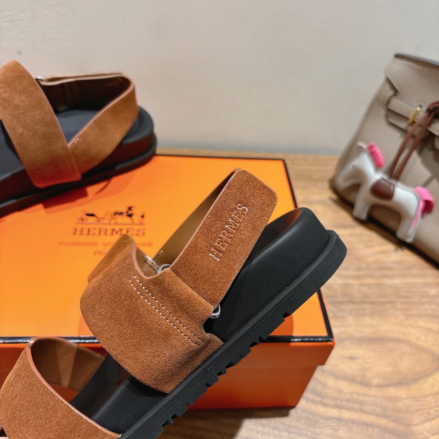 HM Men's 25 Chypre Sandals Brown Suede 651347