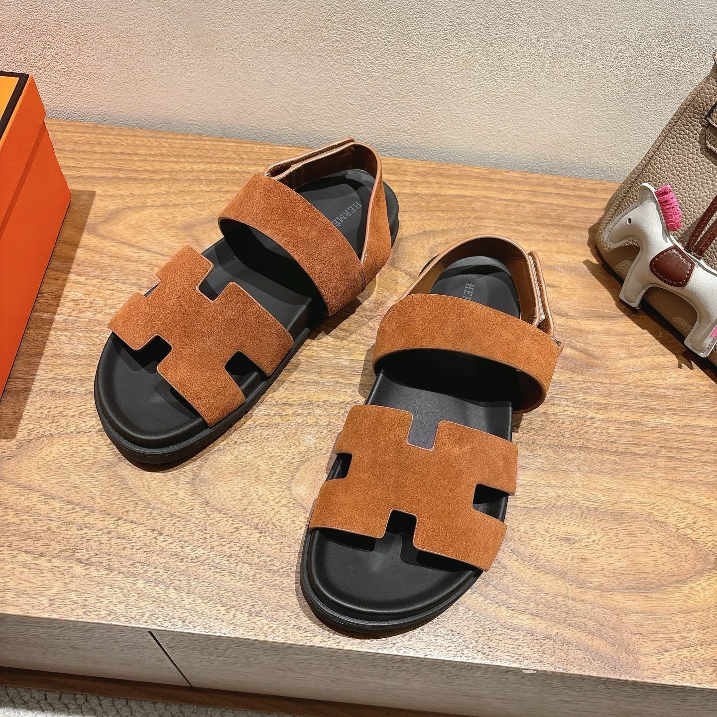 HM Men's 25 Chypre Sandals Brown Suede 651347