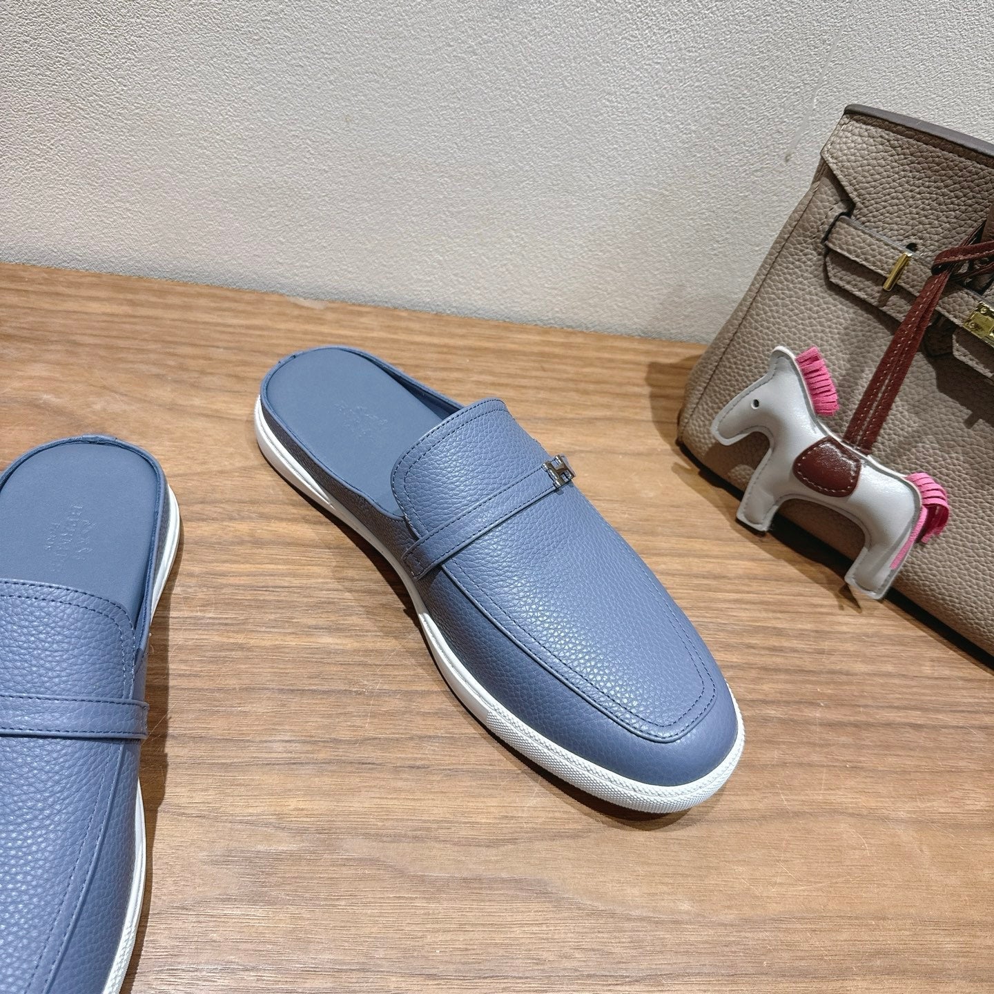 HM Men's 25 Likely Mule Blue Cowhide 691638