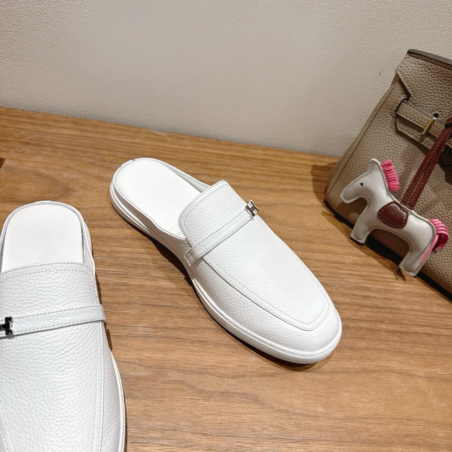 HM Men's 25 Likely Mule White Cowhide 691639